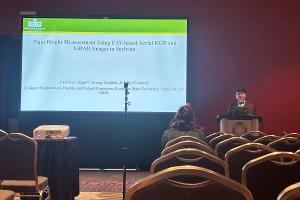 Lalit presenting his work in CANVAS conference 2024