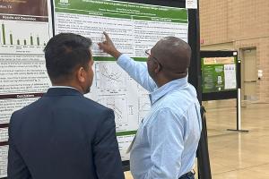 Deepak presenting his work in CANVAS conference 2024