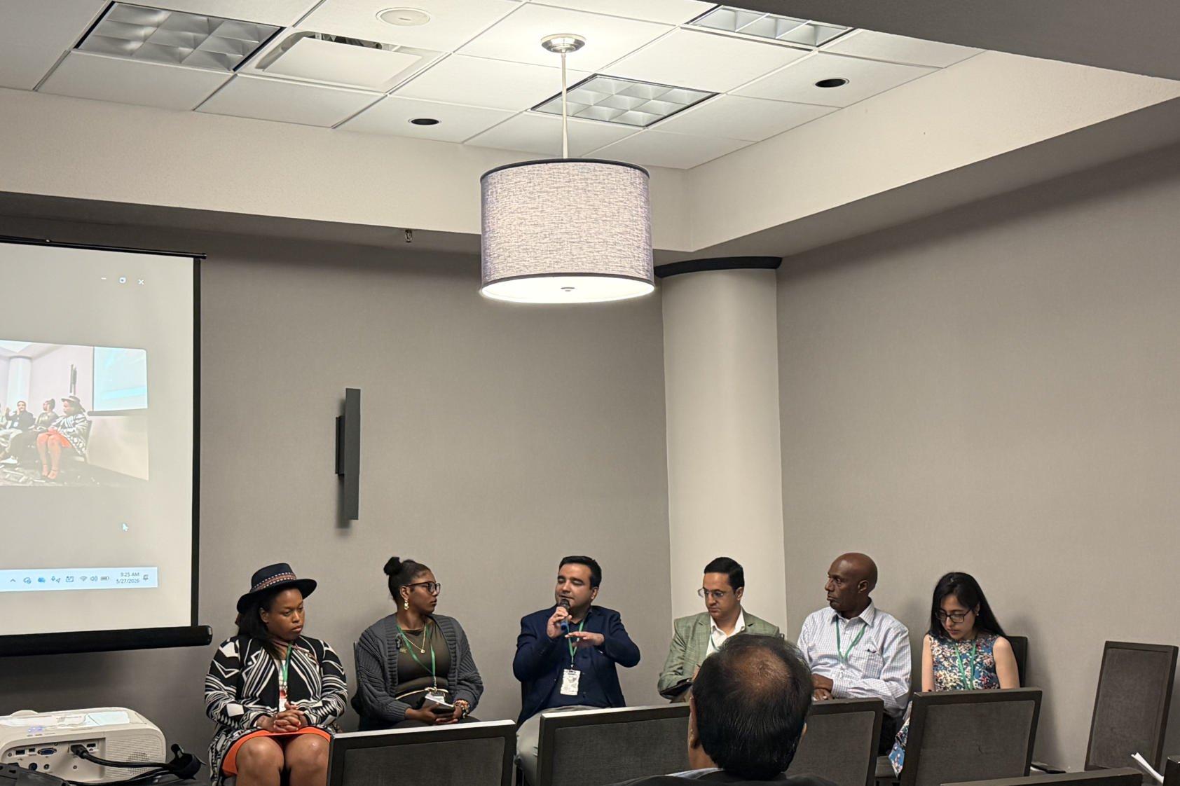 Dr. Chiluwal and Dashanta at Panel Discussion