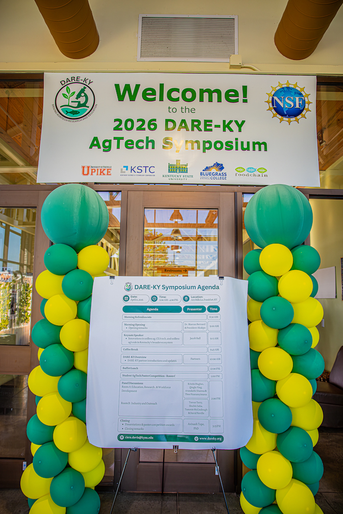 Symposium entrance sign
