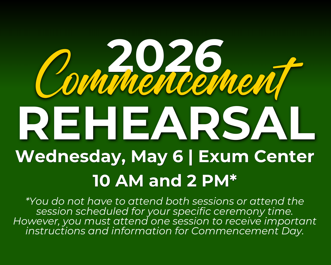 Commencement Rehearsal