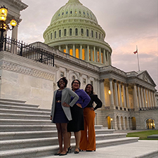 Three Kentucky State University students interning in Washington D.C. 